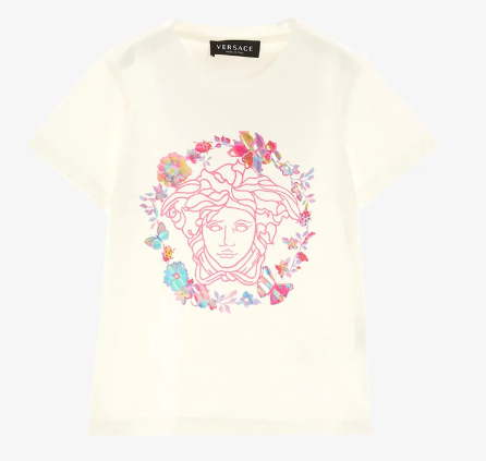 VERSACE KIDS 1000052 1A04713 2W070 MEDUSA KIDS T-SHIRT