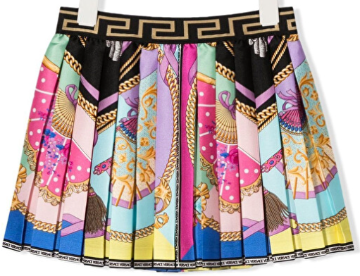 VERSACE KIDS 1001140 1A04845 KALEIDOSCOPIC BAROCCO KIDS SKIRT (副本)