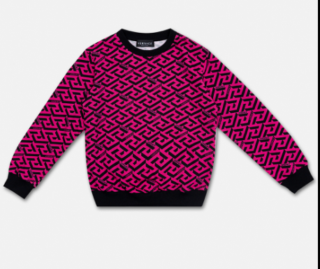 VERSACE KIDS 1006744 1A04697 SAFETY PIN KIDS HOODIE (副本)