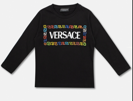 VERSACE KIDS 1000579 1A04736 2B070 SWEATSHIRT BLACK