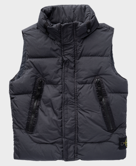STONE ISLAND KIDS 7716G0133 V0065 CHARCOAL DOWN VEST(10-12Y)