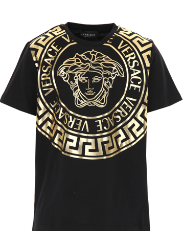 VERSACE KIDS 1000239 1A01577 BOY'S T-SHIRT