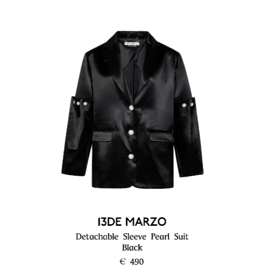 13DE MARZO MZ2512802 FR-JX-242 BLACK JACKET