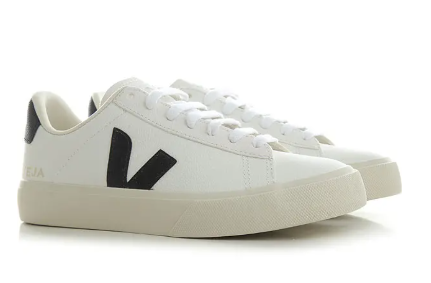 VEJA CP0501537A WOMEN SNEAKERS CHROMEFREE LEATHER EXTRA WHITE AND BLACK