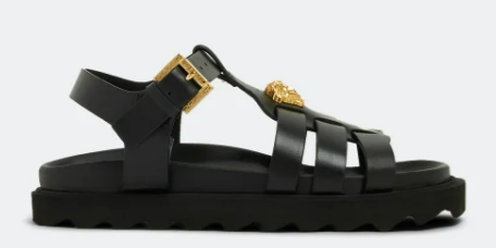 VERSACE KIDS 1008506 1B00V KIDS SANDALS BLACK 