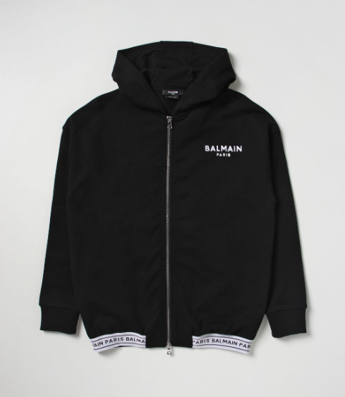 BALMAIN BS4P30-Z0081 KIDS SWEATSHIRT BLACK