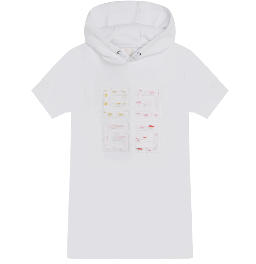 GIVENCHY H12298 10P KIDS DRESS WHITE(8A-12A)