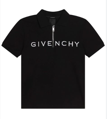 GIVENCHY H25419 09B KIDS POLO BLACK (8A-12A)