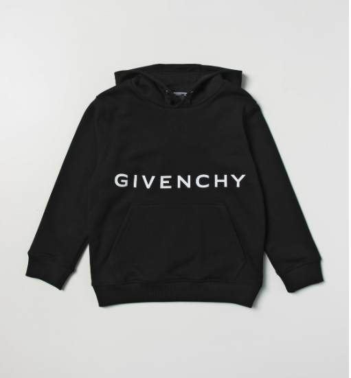 GIVENCHY H25426 09B KIDS SWEATSHIRT BLACK (8A-12A) 