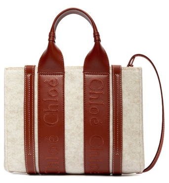 CHLOE CHC22WS397I58 24H WOODY MEDIA TOTE