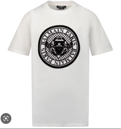 BALMAIN KIDS BS8R71 Z0057 BOYS T-SHIRT WHITE 12A+