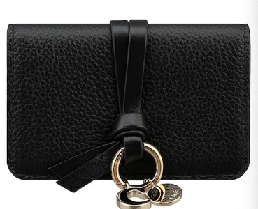 CHLOE CHC21WP015F57 ALPHABET WOMEN CARDHOLDER BLACK