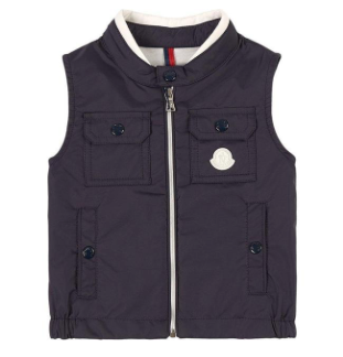MONCLER KIDS 1A0002668352742 -  TAZER VEST NAVY