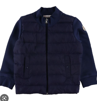 MONCLER KIDS 8G00002809DK741 FULLZIP SWEATSHIRT NAVY