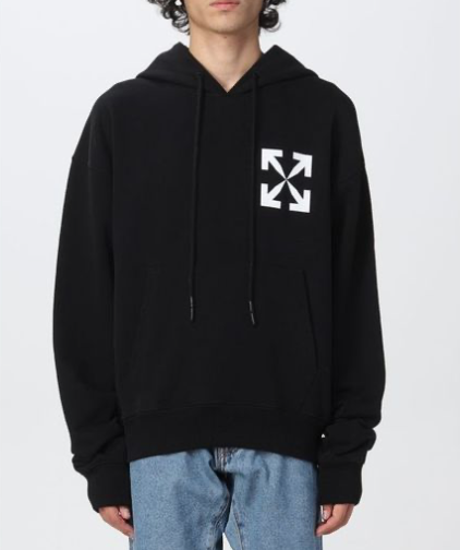 OFF WHITE OMBB037C99FLE008 1001 MEN'S HOODIE
