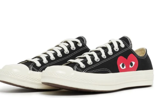 COMME DES GARCONS PLAY P1K111 1 BLACK  MAN SHOE