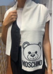 MOSCHINO SCIARPA 30752 M2785-002 BIANCO