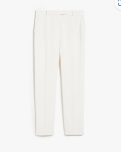 MAXMARA STUDIO 2416131051600 008 - JERTA WOMEN'S TROUSERS IVORY