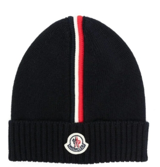 MONCLER KIDS 3B00005 M1131 742 BERRETTO TRICOT BOY'S HAT NAVY