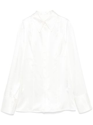 JIL SANDER J03DL0168J65246 102 WOMEN'S SHIRT WHITE HK