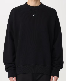 OFF-WHITE OMBA054C99FLE006 SKATE CREWNECK MEN'S HOODIE