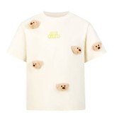 13DE MARZO 1699 KID'S BABYBEAR MINI COVER T-SHIRT BEIGE