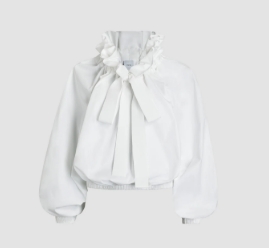 PATOU TO0170017001W 0017 WHITE WOMEN'S TOP