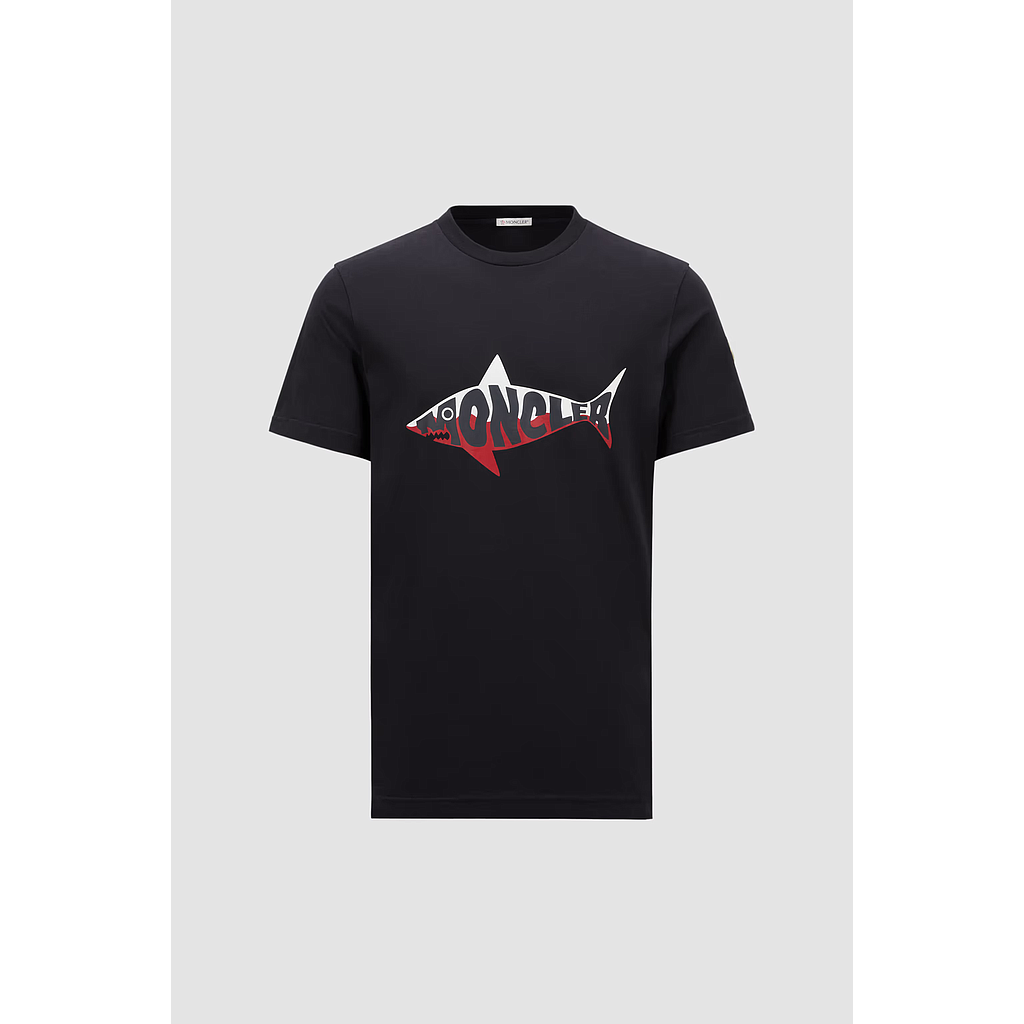 MONCLER 8C00059.89A17 7A9 MEN'S T-SHIRT DARK BLUE