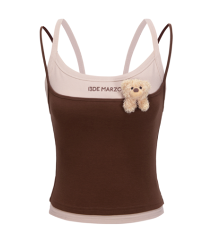 13DE MARZO MZ2502002 DOOZOO HALTER TOP BROWN 1723 