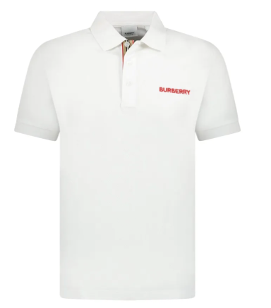 BURBERRY-OT 80844401 MEN'S POLO WHITE