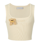 13DE MARZO 1387 BASE KNIT TANK TOP BEIGE