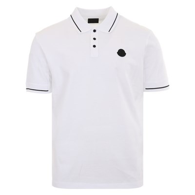 MONCLER K1091 8A00008 89A16 001 MEN'S POLO WHITE