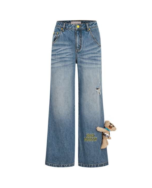 13DE MARZO MZ2506401 TRAVEL BEAR PASSPORT JEANS BLUE 