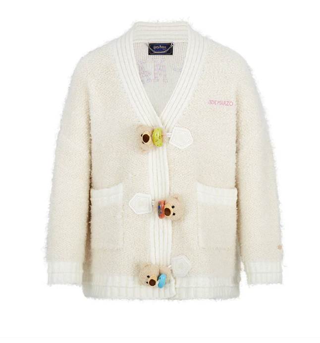 13DE MARZO EVERY FLAVOR BEANS CARDIGAN BEIGE CT