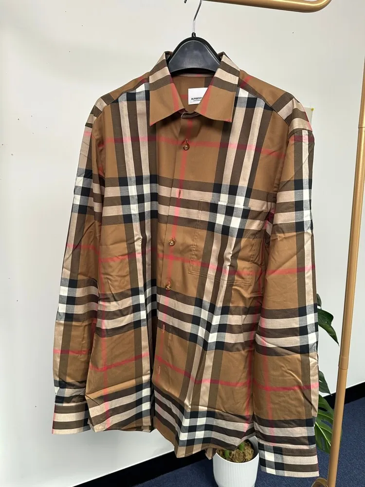 BURBERRY OT 80929171 MEN'S SHIRT BROWN