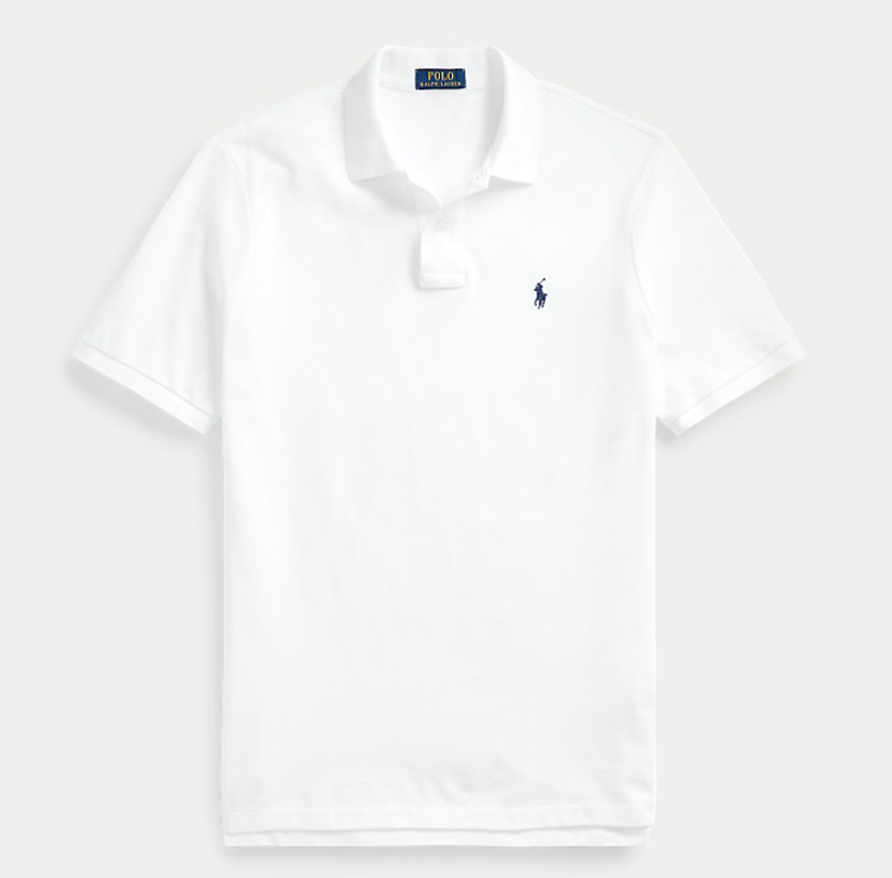 POLO RALPH LAUREN 710666998002 MEN'S POLO WHITE