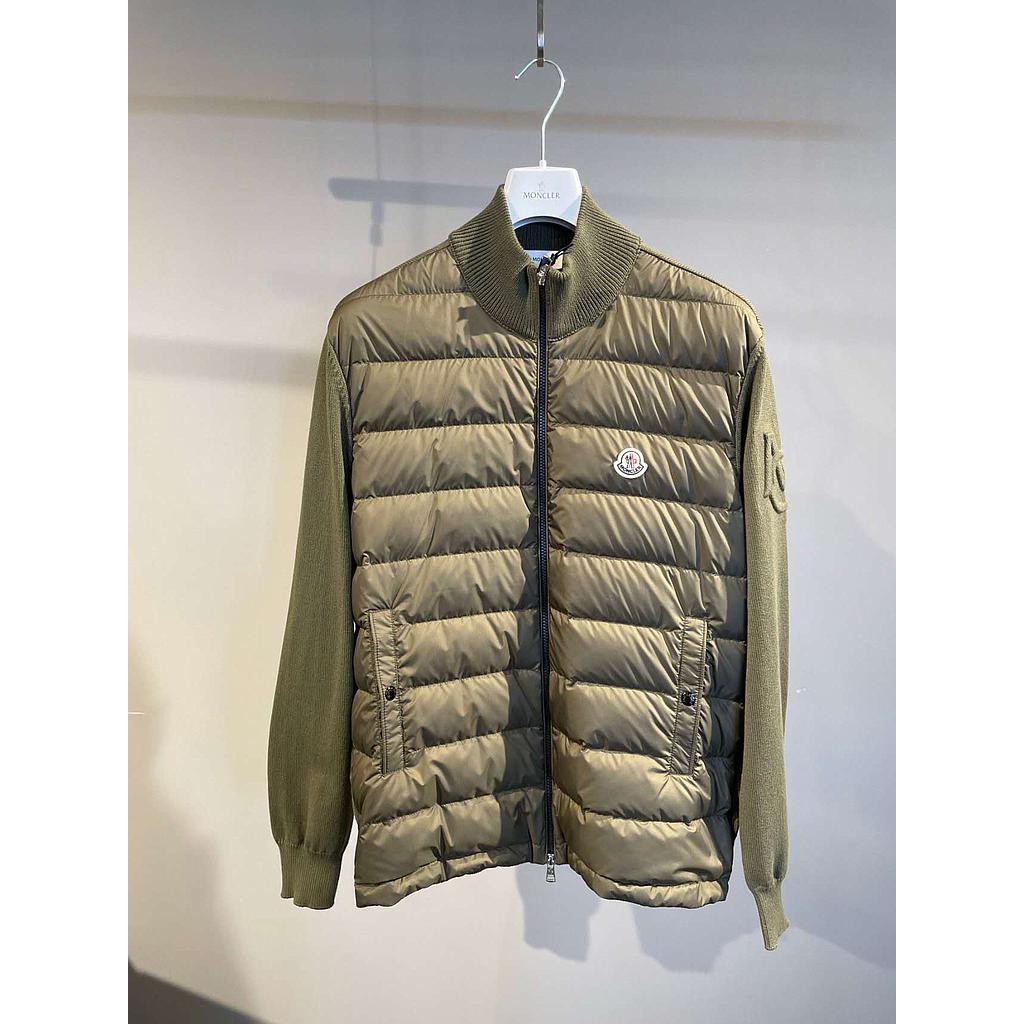 MONCLER 9B00020.M1115 828 MEN'S CARDIGAN OLIVE GREEN
