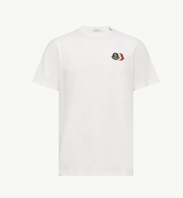 MONCLER L10918C0007489B8Q034 MEN'S T-SHIRT WHITE