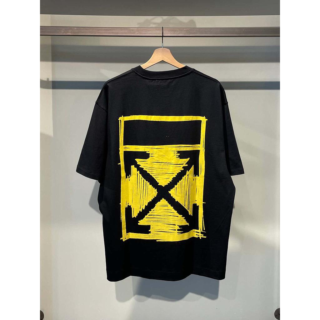 OFF WHITE 44OWOS26T056713 MEN'S T-SHIRT BLACK