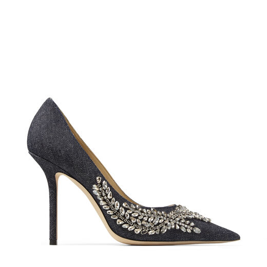 Jimmy Choo Love 100 Pumps Indigo