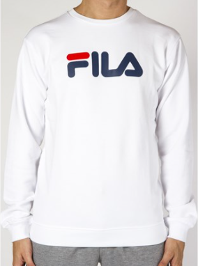FILA FELPA GIROCOLLO BIANCO 681091