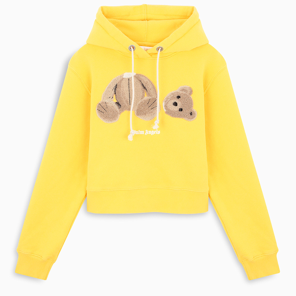 PALM ANGELS FELPA ORSO PWBB022S21FLE001 1860 GIALLO