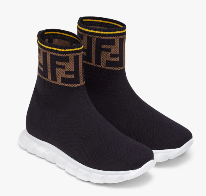 FENDI KID SCARPE JMR322A62LF15GD NERO