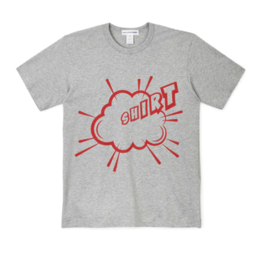 COMME DES GARCONS PLAY UOMO T-SHIRT FI.T008.S22.2 GRIGIO