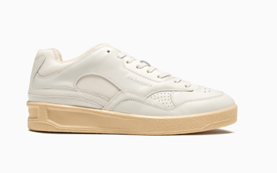 JIL SANDER J15WS0006.P4869 WOMEN'S BASKET LO SHOES 100OPTIC WHITE