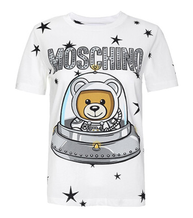 MOSCHINO T-SHIRT DV070394401002 (070354401002)ORSO UFO BIANCO