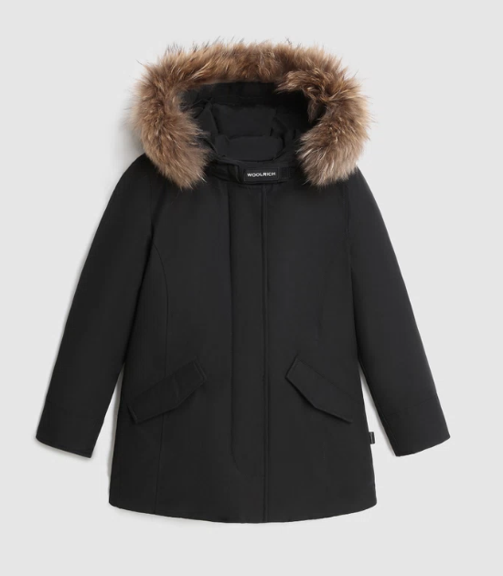 WOOLRICH KIDS CFWKOU0221FRUT0641_BLK  ARCTIC RACOON PARKA GIRL