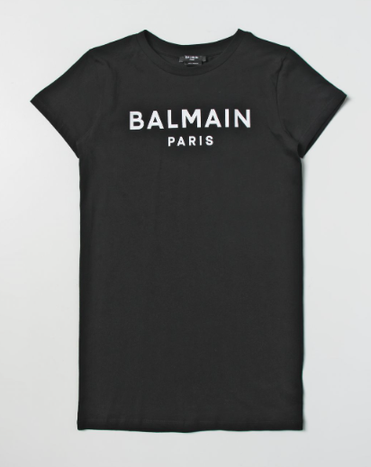 BALMAIN KIDS BS1C31 Z0057 GIRLS DRESS BLACK 12A+